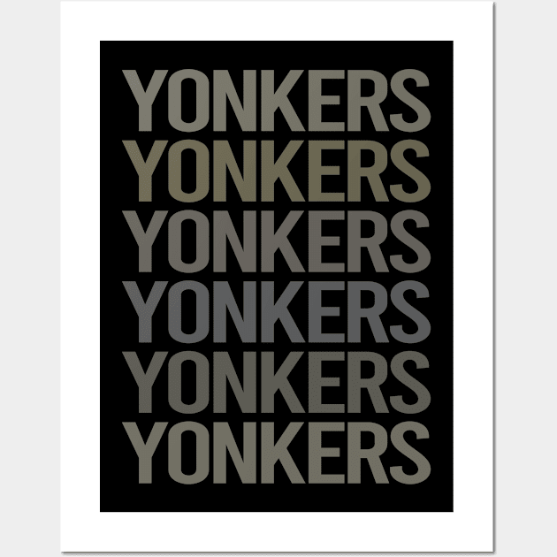 Gray Text Art Yonkers Wall Art by flaskoverhand